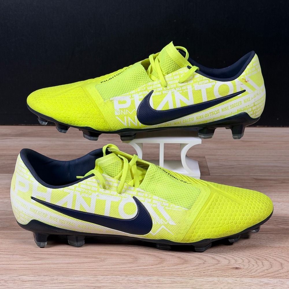 Nike Phantom Venom Pro FG Soccer Cleats Mens Size 12 Volt Black Boots AO8738-717
